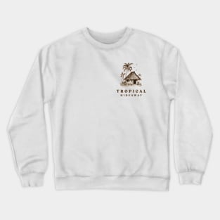 Tropical Hideaway Tiki front/back Crewneck Sweatshirt